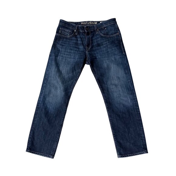 Mavi Mens Zach Straight Leg Jeans 34x30 Blue Denim Made In Turkey Cotton Blend - Picture 2 of 9